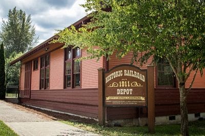 Historic Depot in downtown Duvall
