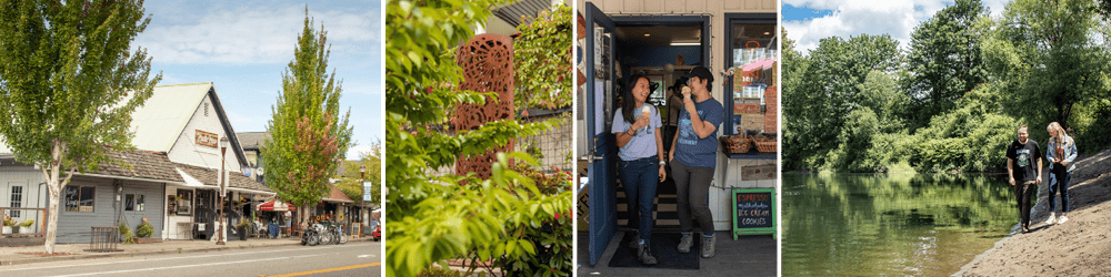 Photos of people walking around Duvall