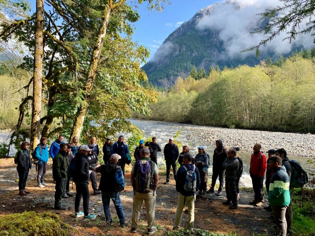 Camp Brown group gathered