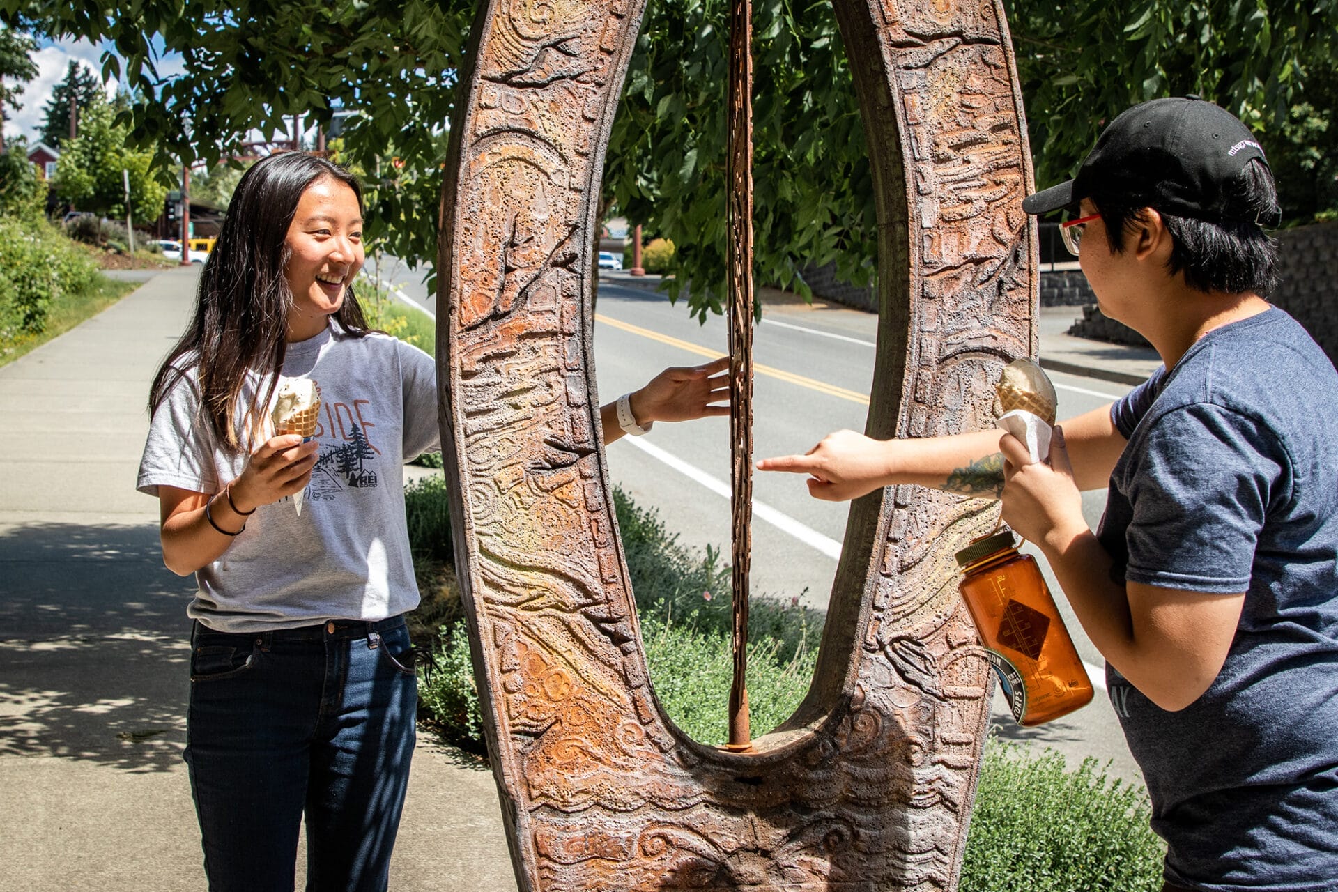 Public art in downtown Duvall, WA -- one of the great things to do in Duvall